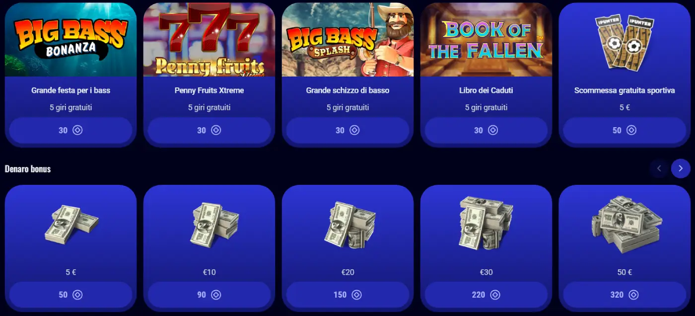 BotSpinsBet Casino Negozio premi