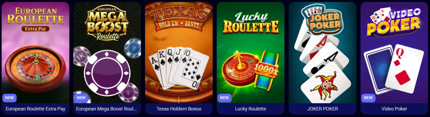 BotSpinsBet Casino Sezione tavoli